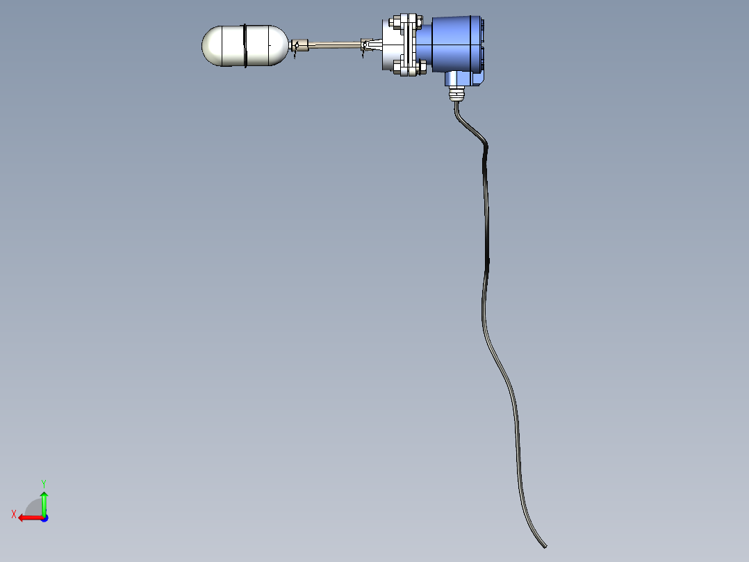浮球液位控制器后视图