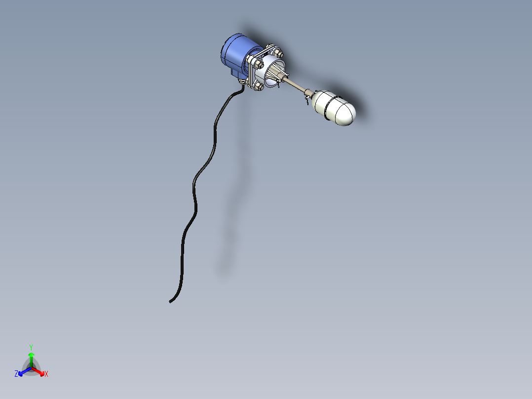 浮球液位控制器正等轴测图