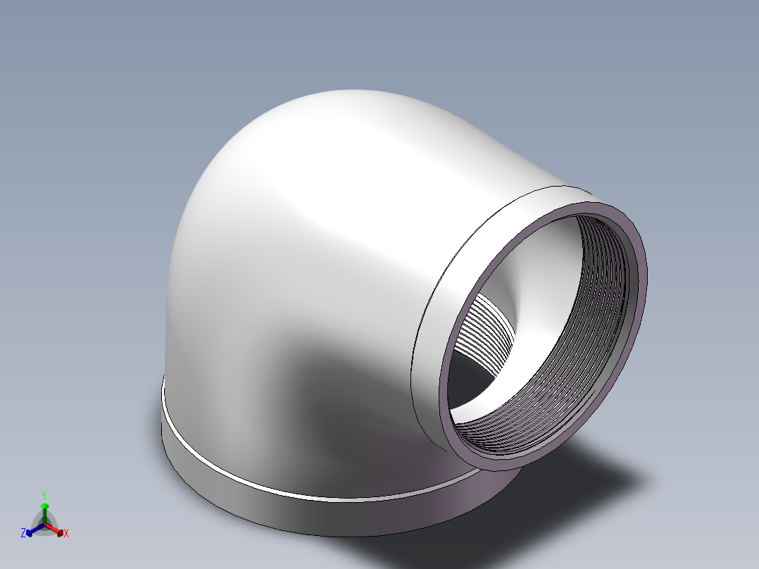 弯头-异径内丝 DN100-DN80