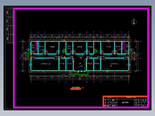 3944.75㎡五层框架综合办公楼（部分建筑结构图，计算书）