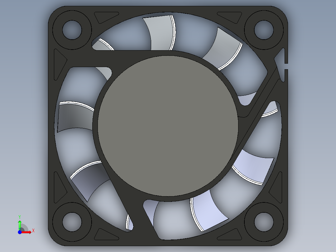 直流风扇和直流电动机前视图