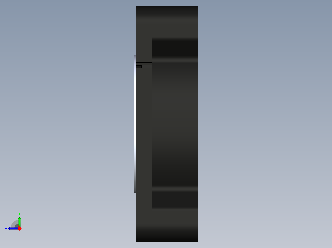 直流风扇和直流电动机右视图