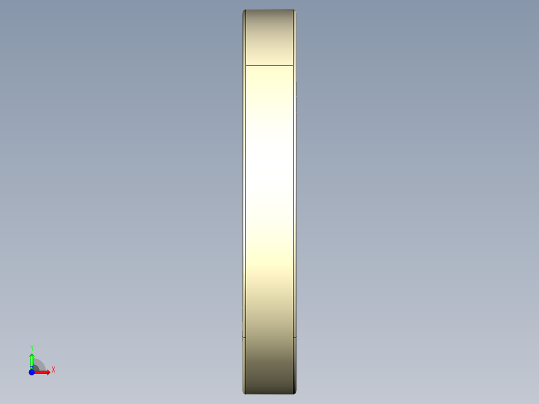 35OABC 钢芯盲法兰，聚丙烯玻璃钢涂层，根据ANSI B16.5 cl.150前视图