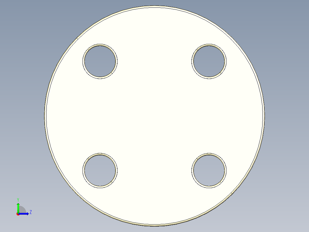 35OABC 钢芯盲法兰，聚丙烯玻璃钢涂层，根据ANSI B16.5 cl.150左视图