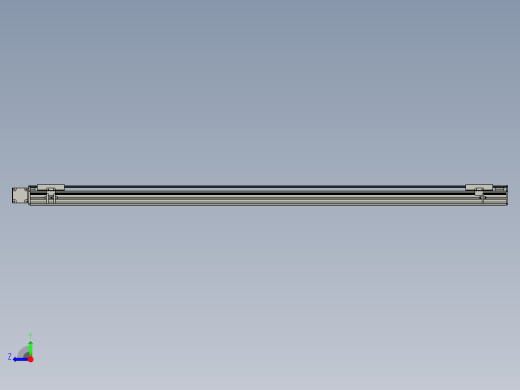 直线模组WG-LHB12-S1700-L(B)设计图纸右视缩略图