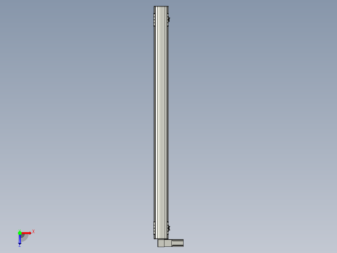 直线模组WG-LHB12-S1700-L(B)设计图纸俯视图