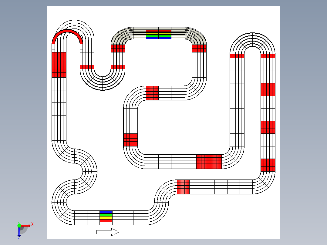 四驱车跑道10俯视图