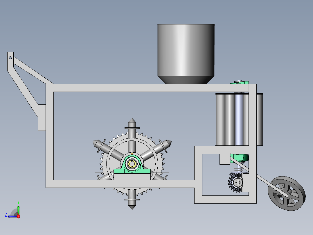 栽植机设计含三维图==1189975==600ku右视图