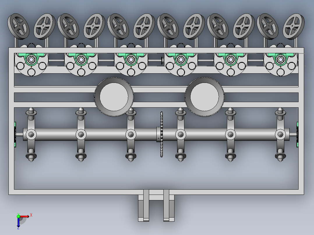 栽植机设计含三维图==1189975==600ku俯视图