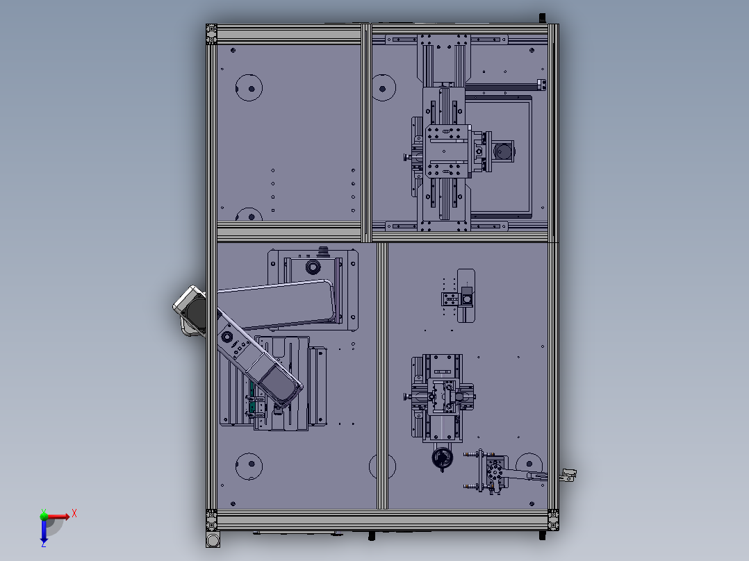 测试机－方案2（前）俯视图