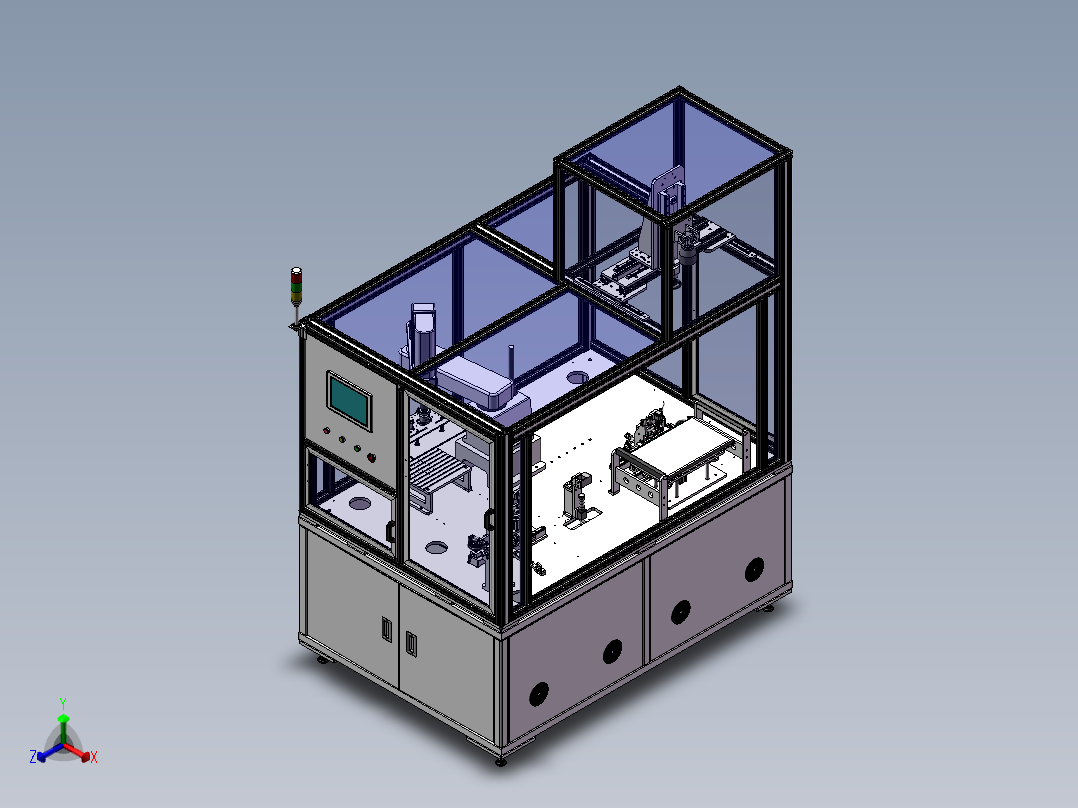 测试机－方案2（前）正等轴测图