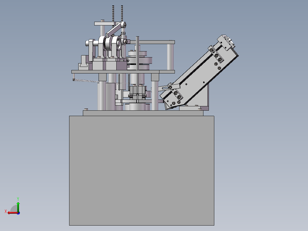 自动装配机后视图