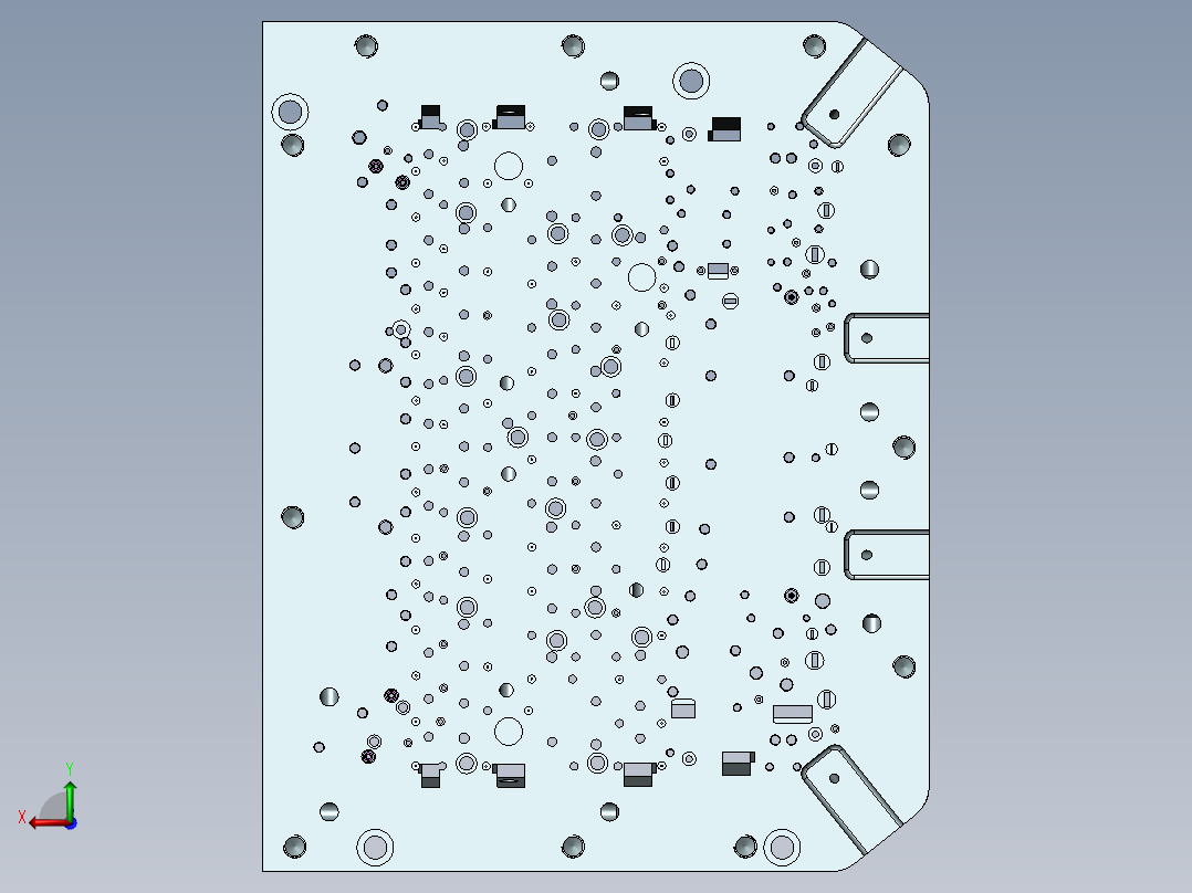 模内埋钉治具后视图