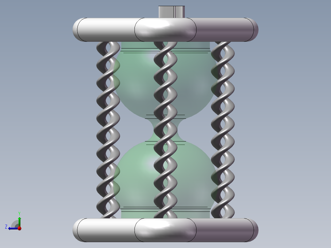 沙漏模型右视图