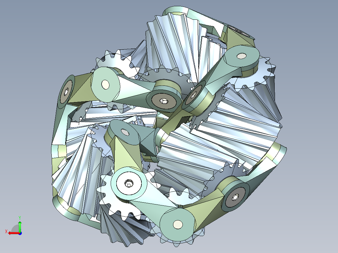 齿轮啮合 (6)后视图