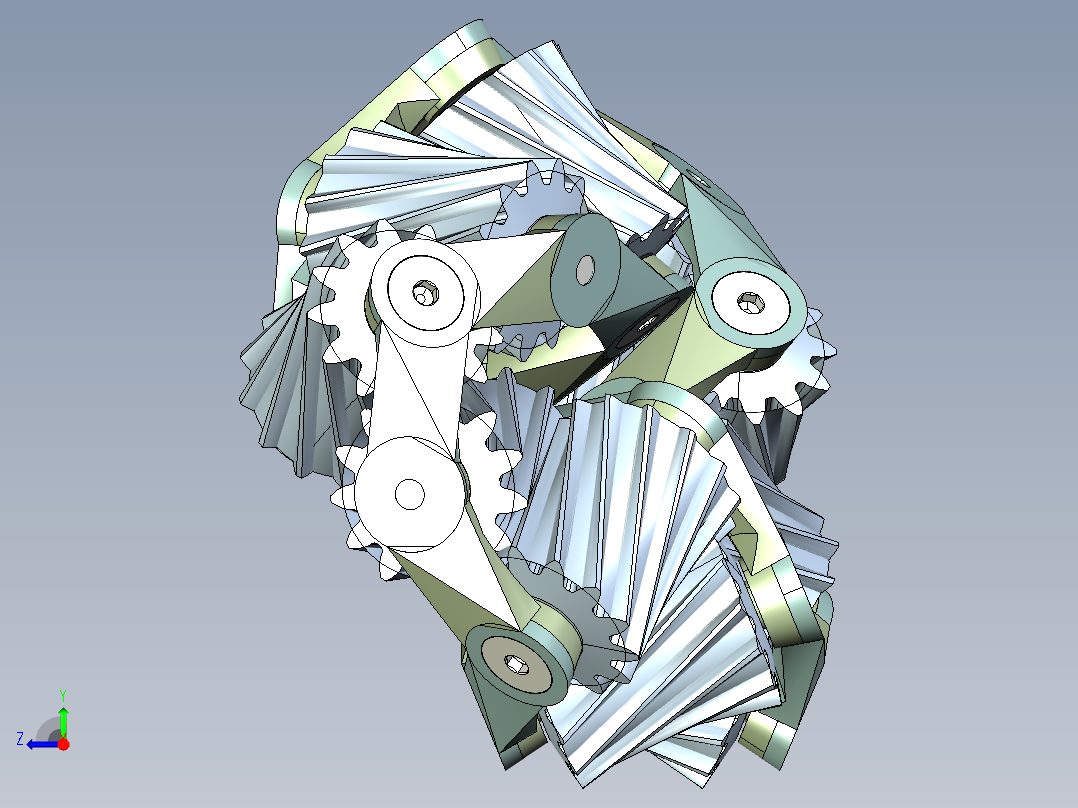 齿轮啮合 (6)右视图