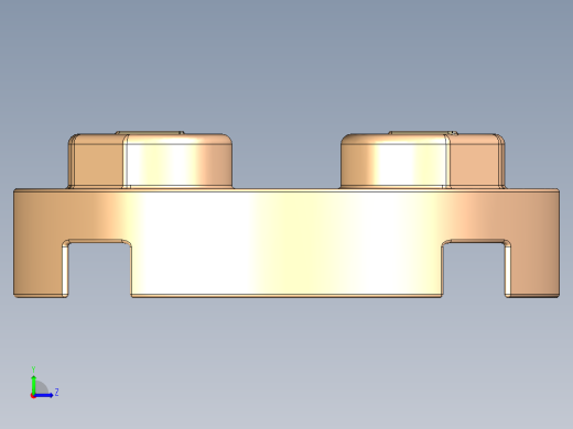 乐高零件 4032 板 2 x 2 圆形-4032 Light Orange Plate 2 x 2 Round.STEP左视缩略图