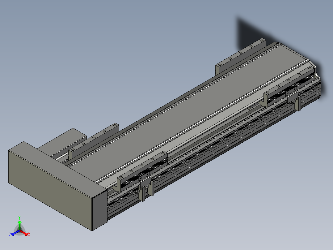 直线模组LHA170-S450-R设计图纸