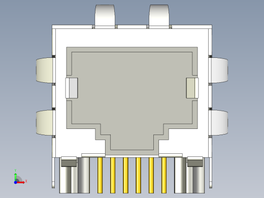 RJ45插座前视缩略图