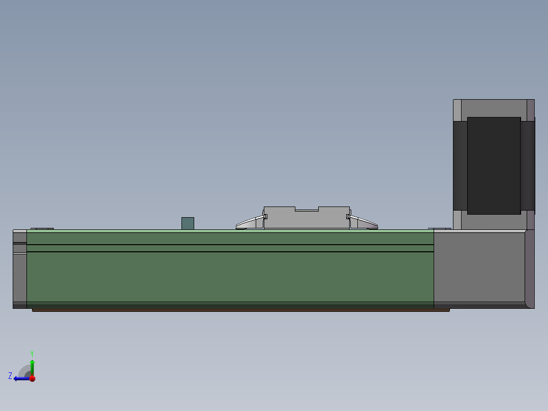 MTB同步带半封闭MTB5-32-BW-42 右视图