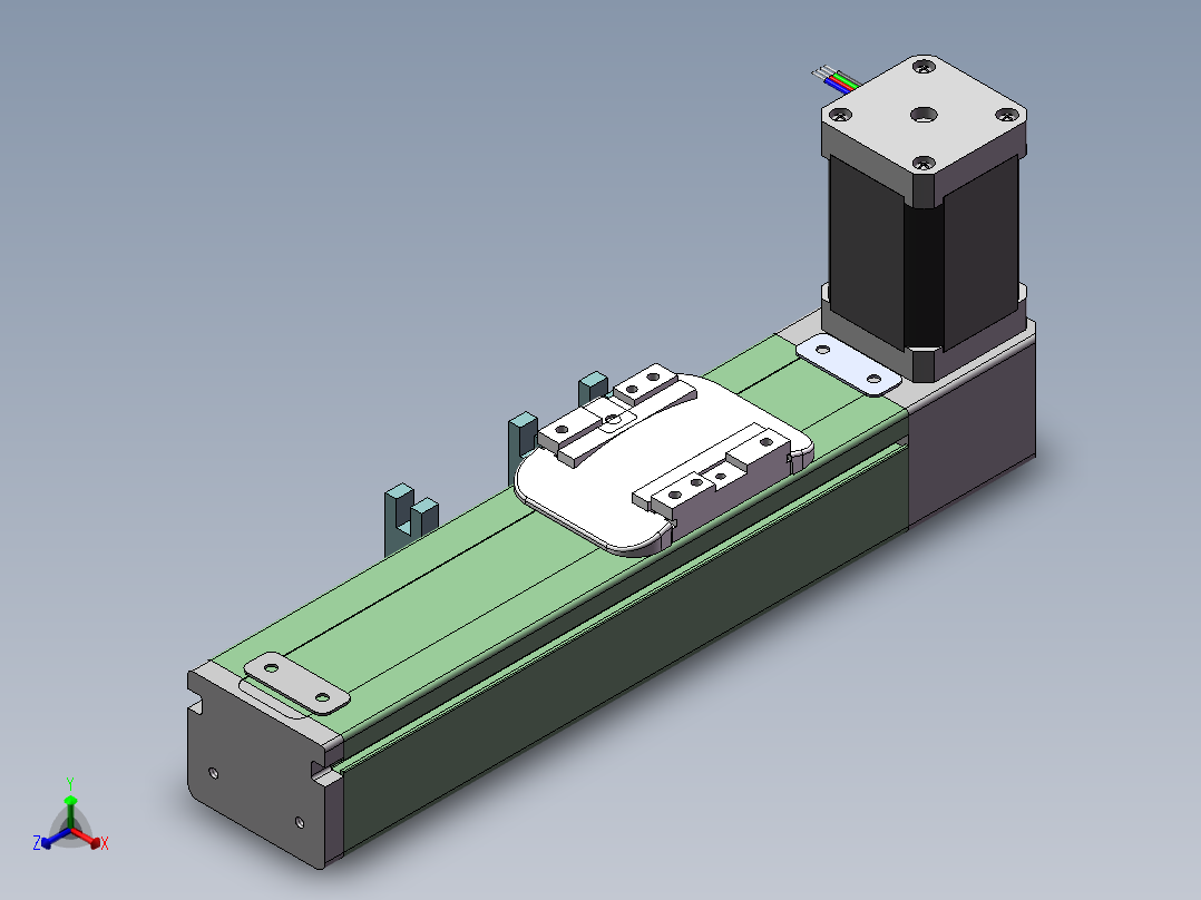 MTB同步带半封闭MTB5-32-BW-42 正等轴测图