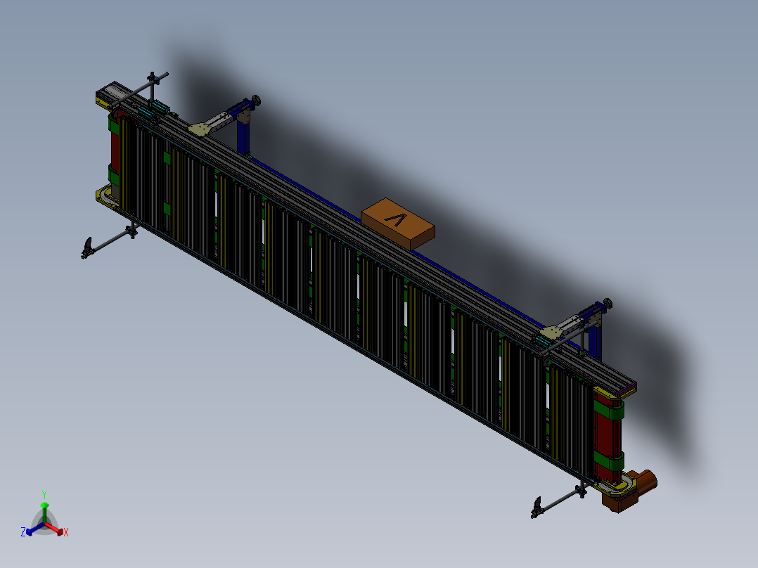 传送线正等轴测图