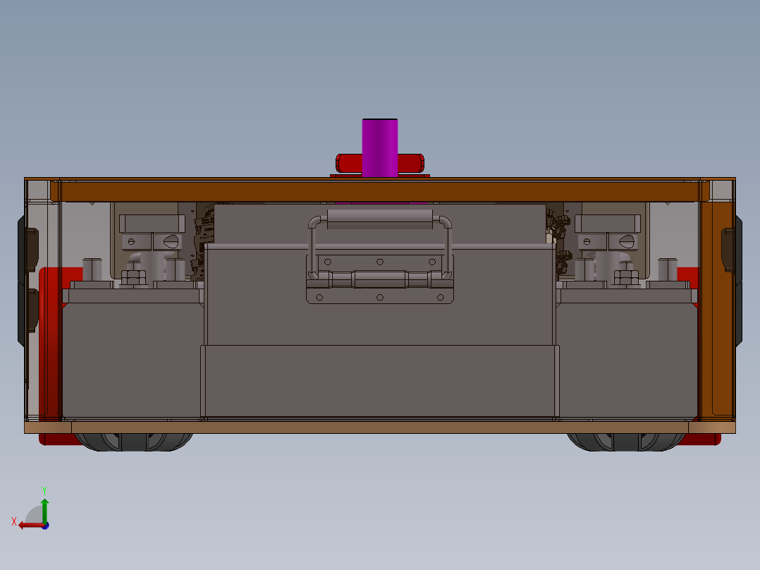 自动引导车AGV小车sw21可编辑后视图