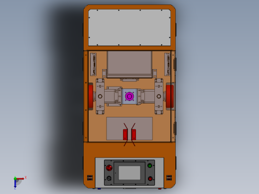 自动引导车AGV小车sw21可编辑俯视缩略图