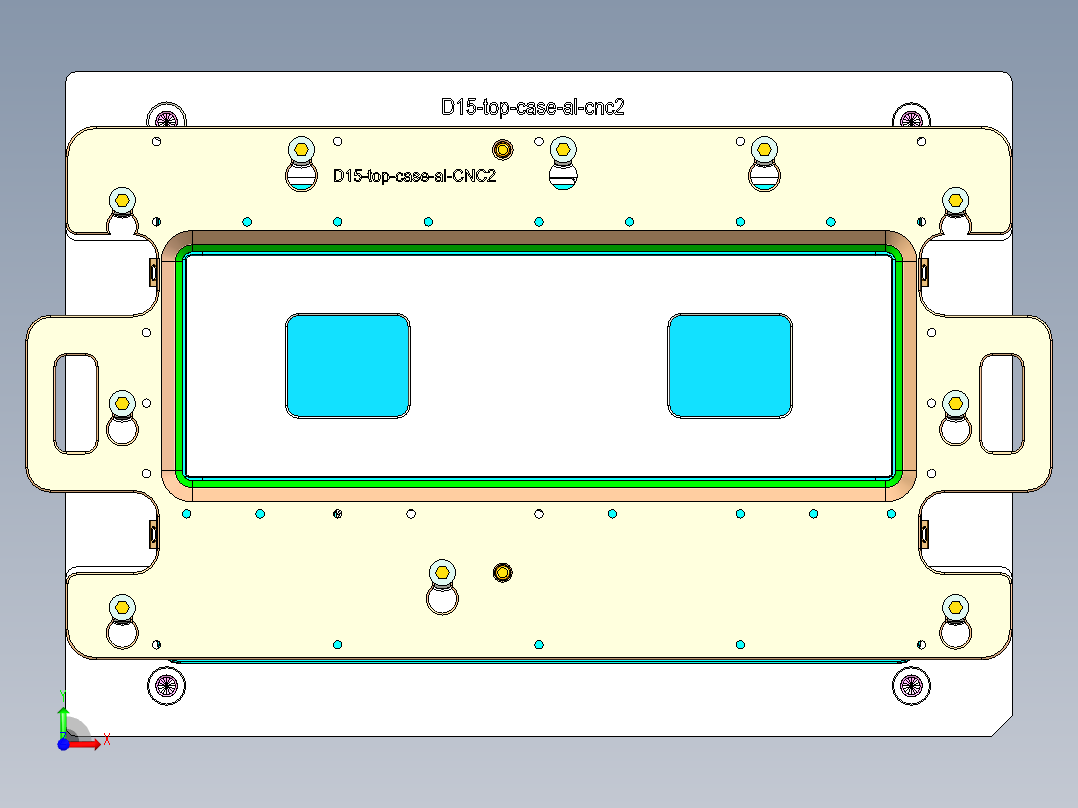 d15_top_case_al_笔记本CNC工装夹具三维模型cnc2前视图