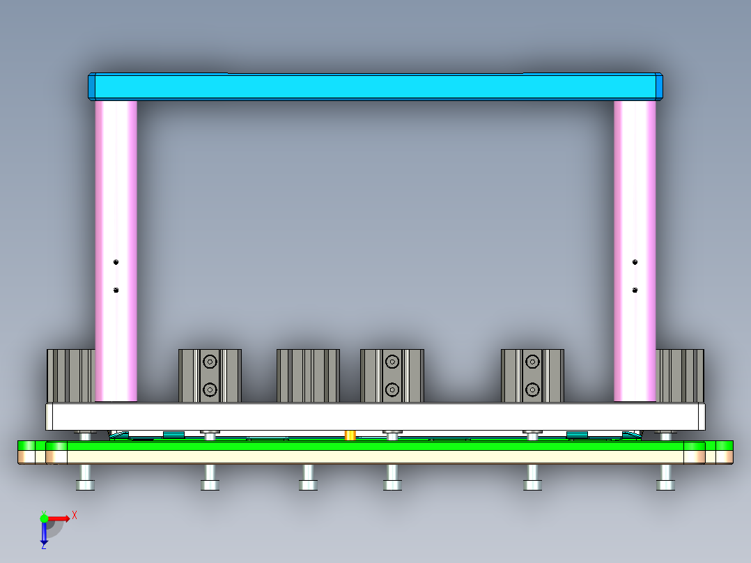 d15_top_case_al_笔记本CNC工装夹具三维模型cnc2俯视图