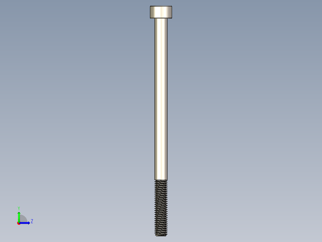 Screw_DIN_912_M5x85_A2.STEP公制内六角螺钉左视图