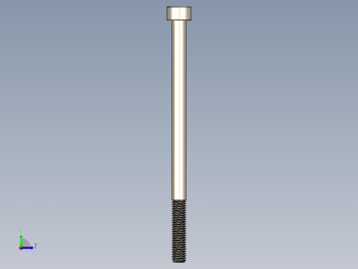 Screw_DIN_912_M5x85_A2.STEP公制内六角螺钉左视缩略图