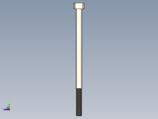 Screw_DIN_912_M5x85_A2.STEP公制内六角螺钉右视缩略图