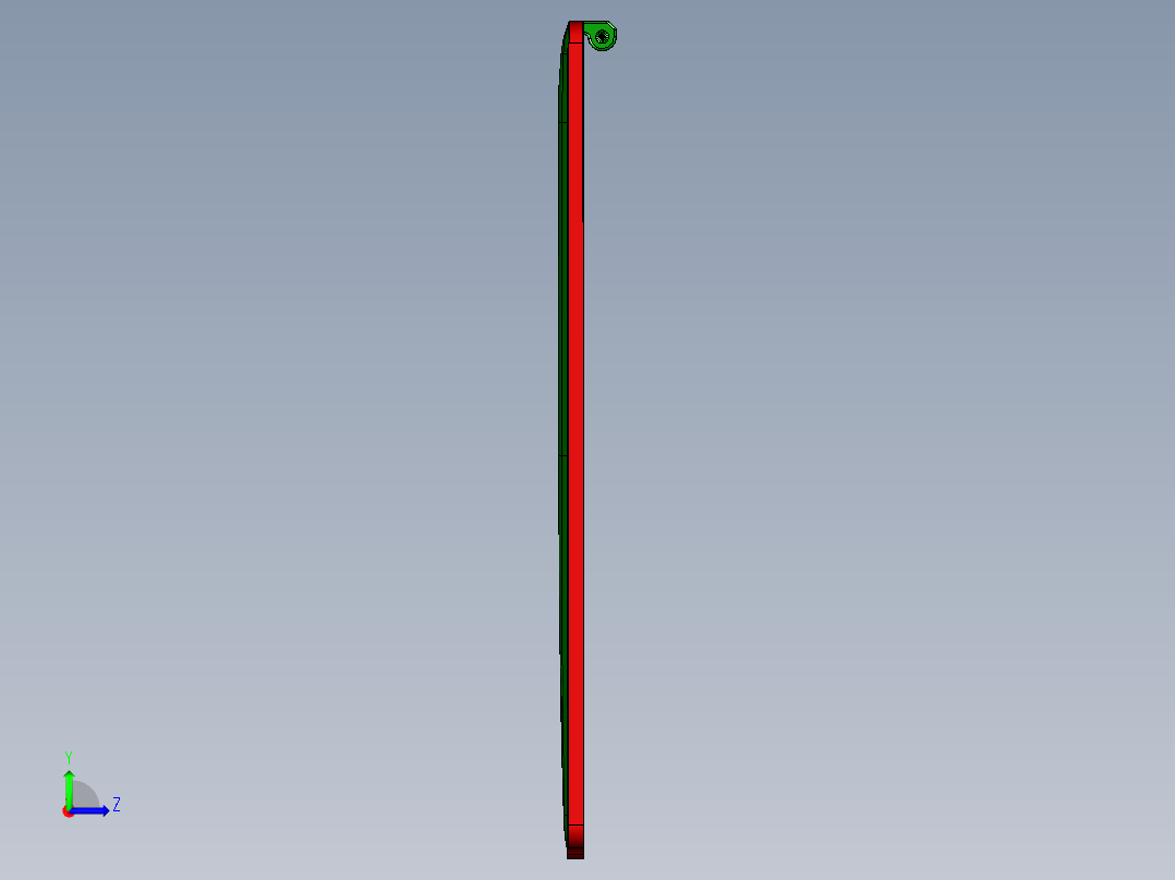 小尺寸电脑精铣外形程序模型左视图