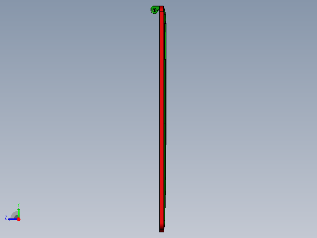 小尺寸电脑精铣外形程序模型右视图
