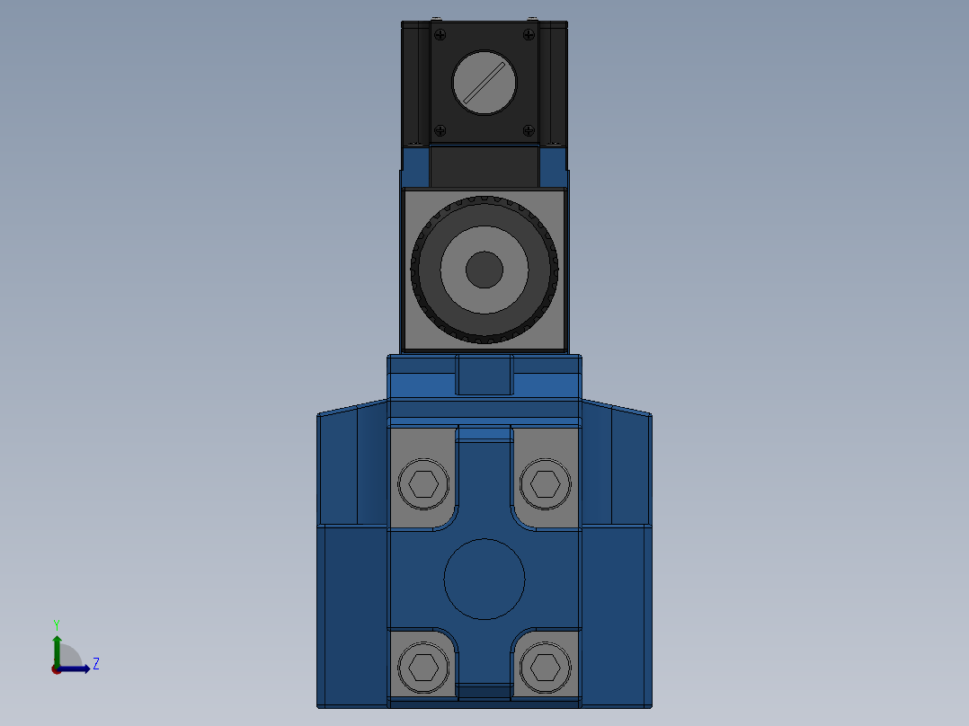 FWH-04交流线盒式电液换向阀前视图
