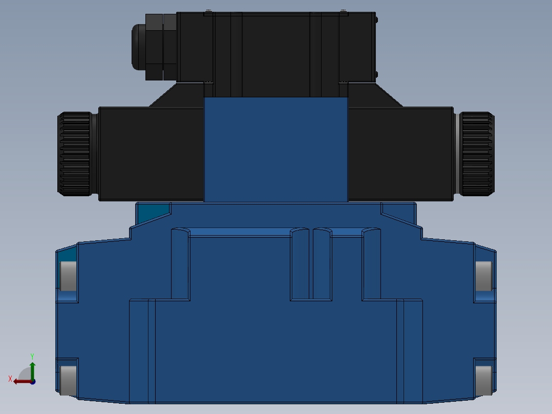 FWH-04交流线盒式电液换向阀左视图