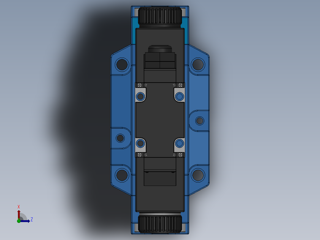 FWH-04交流线盒式电液换向阀俯视图