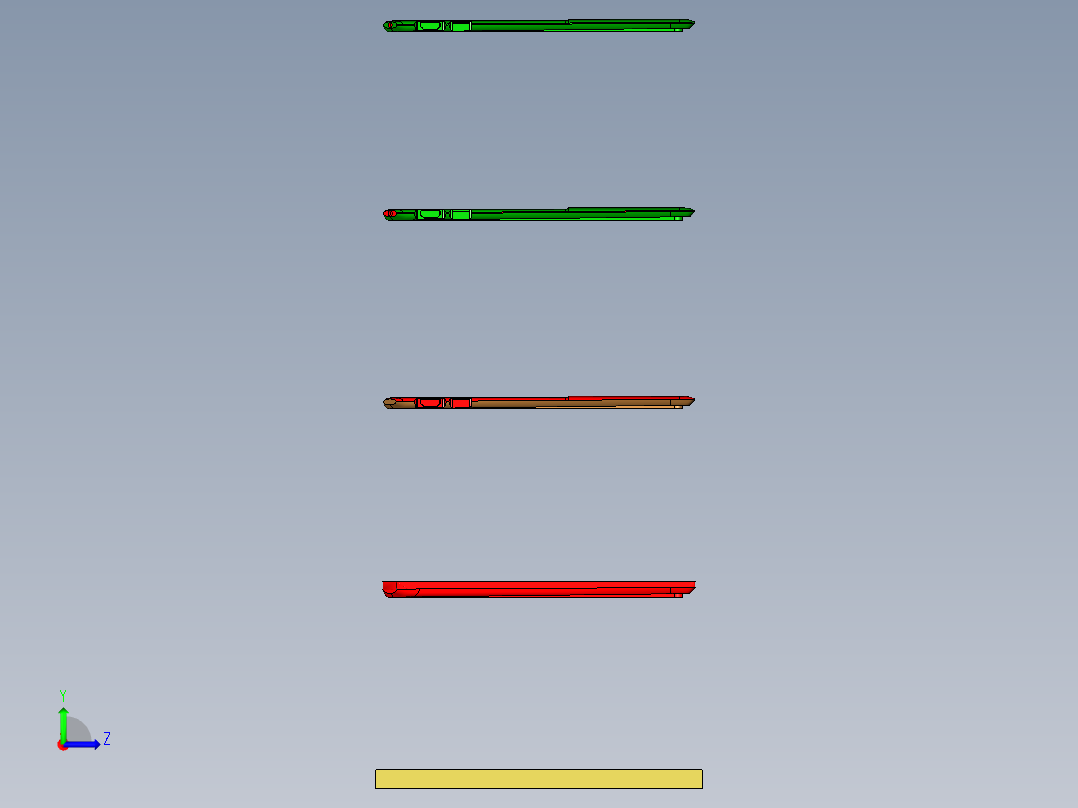 HP-C外观样品-工序图左视图