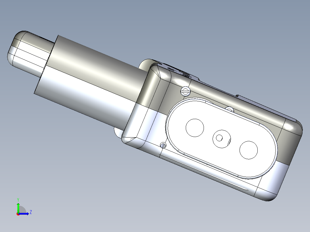 美缝胶枪左视图