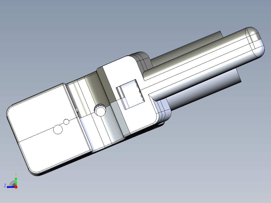 美缝胶枪右视图