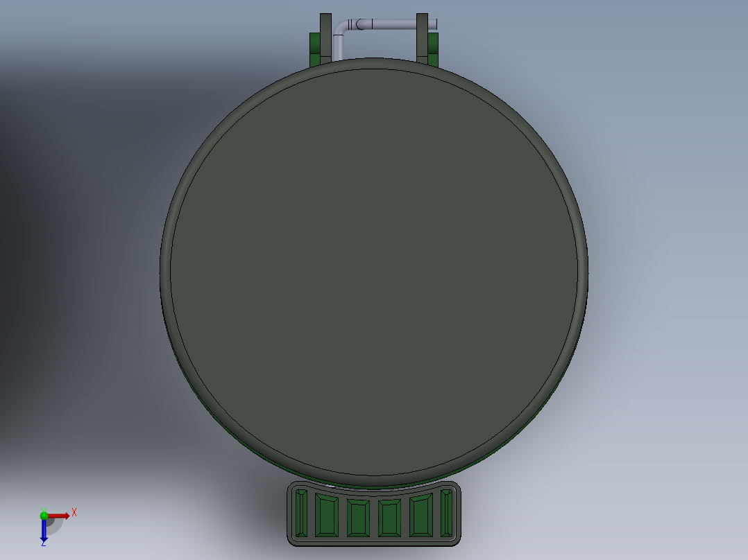 脚踏式垃圾筒俯视图