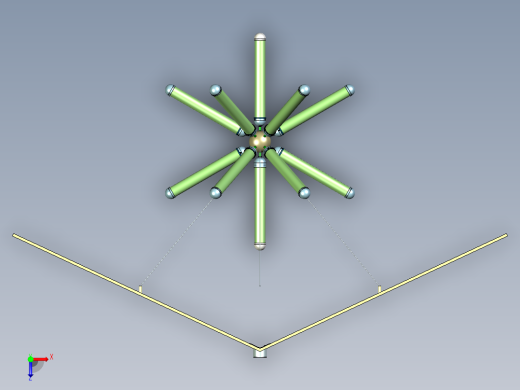 爆炸型吊灯俯视缩略图