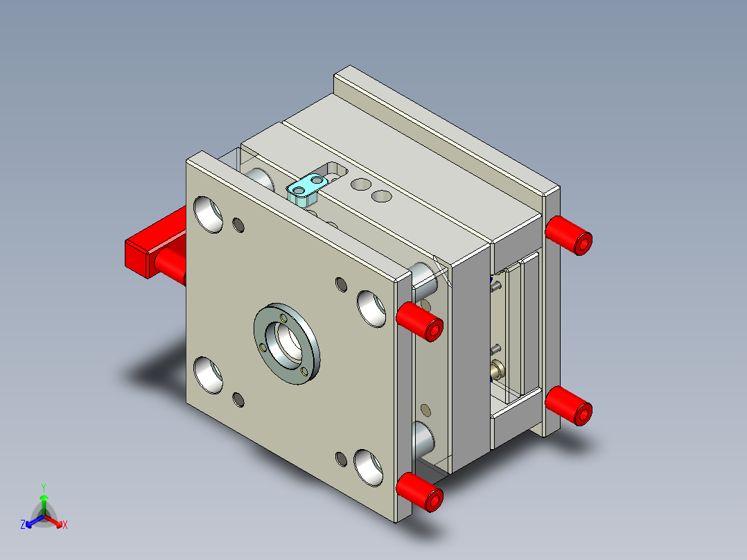 注塑模具、模具(15)正等轴测图