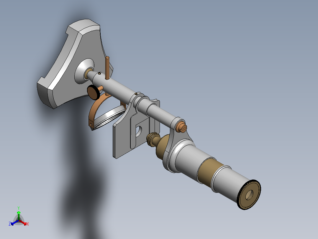 显微镜(5)正等轴测图