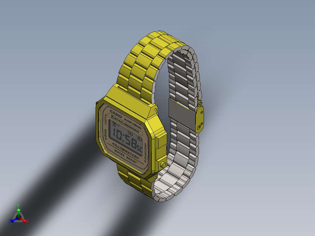 手表(5)正等轴测图