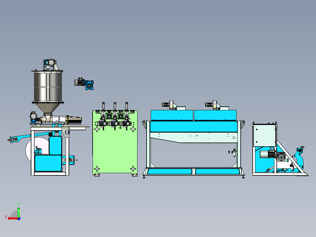 A2004573-木质聚合物复合材料生产线后视图
