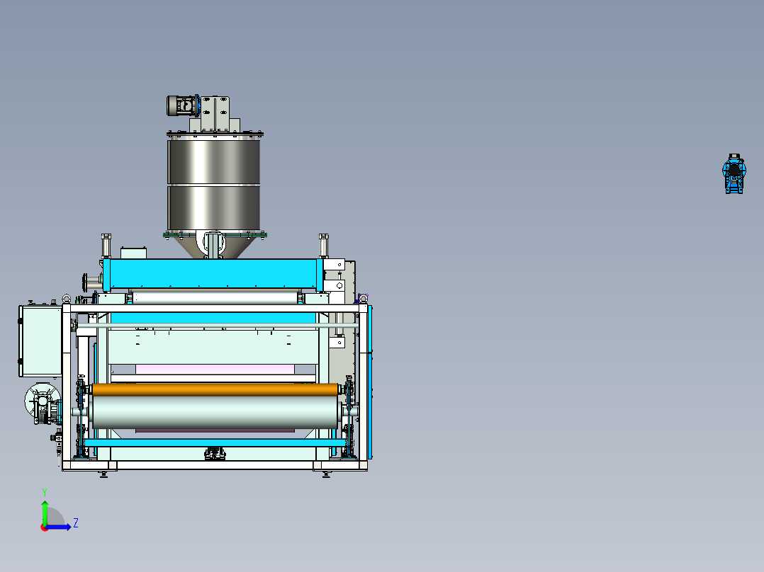 A2004573-木质聚合物复合材料生产线左视图