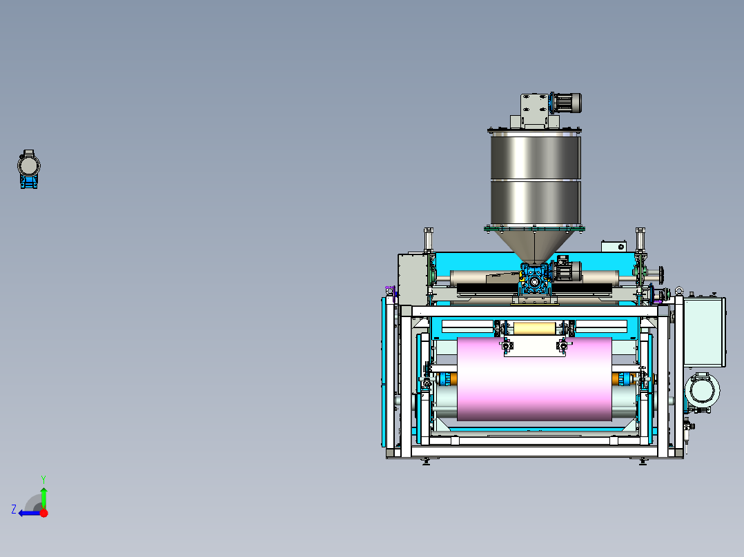 A2004573-木质聚合物复合材料生产线右视图