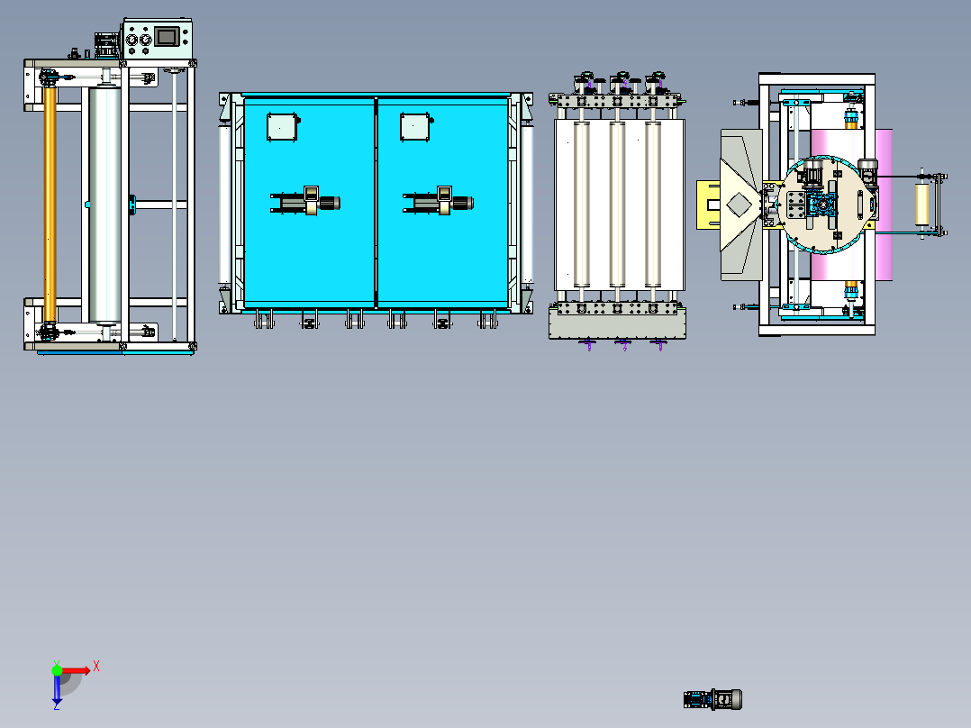 A2004573-木质聚合物复合材料生产线俯视图